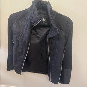 Calvin Klein Women's Navy quilted windbreaker style Jacket